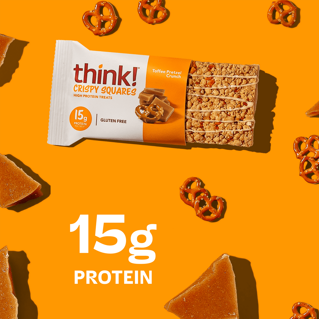 Crispy Squares Toffee Pretzel Crunch 15g protein